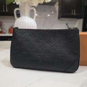 Louis Vuitton Monogram Empreinte Leather Pouch Bag